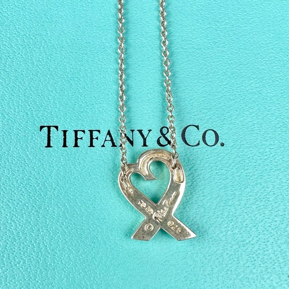 Tiffany & Co Picasso heart necklace 925 silver BEAUTIFUL gift! - Picture 4 of 12